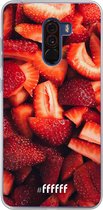 Xiaomi Pocophone F1 Hoesje Transparant TPU Case - Strawberry Fields #ffffff