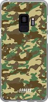 Samsung Galaxy S9 Hoesje Transparant TPU Case - Jungle Camouflage #ffffff