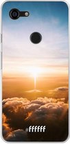 Google Pixel 3 XL Hoesje Transparant TPU Case - Cloud Sunset #ffffff