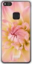 Huawei P10 Lite Hoesje Transparant TPU Case - Pink Petals #ffffff