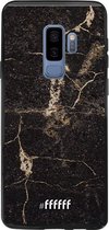 Samsung Galaxy S9 Plus Hoesje Transparant TPU Case - Dark Golden Marble #ffffff