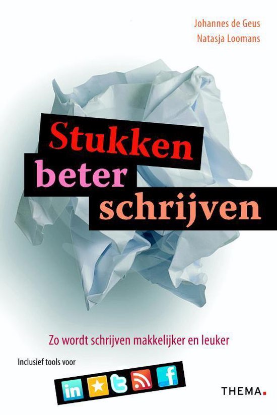 Cover van het boek 'Stukken beter schrijven' van J. de Geus