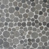 Progetto Coinstone mozaiek 29,4x29,4 cm prijs is per vel, licht grijs