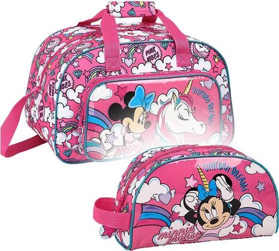 Disney Minnie Mouse Set de sac de sport Licornes - Sac de sport et trousse  de toilette... | bol.com