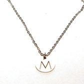 Ketting alfabet rond - Zilver