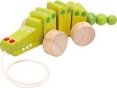 Figurine à tirer / tirer en bois animal - Crocodile - Jouets en bois à partir de 1 an