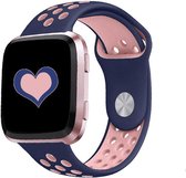 By Qubix Siliconen bandje - Fitbit Versa (Lite) - Blauw / Roze - Large