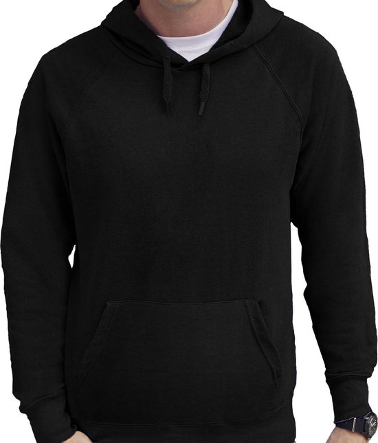 Spektakel Broer Slank Zwarte hoodie / sweater met capuchon - heren - raglan - basics - hooded  sweatshirts M... | bol.com