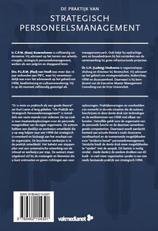 Boek "De Praktijk van Strategisch Personeelsmanagement" met auteursnamen en boekbeschrijving.