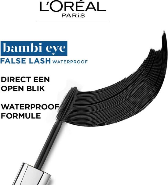 L’Oréal Paris Bambi Eye by False Lash Waterproof Mascara - Zwart