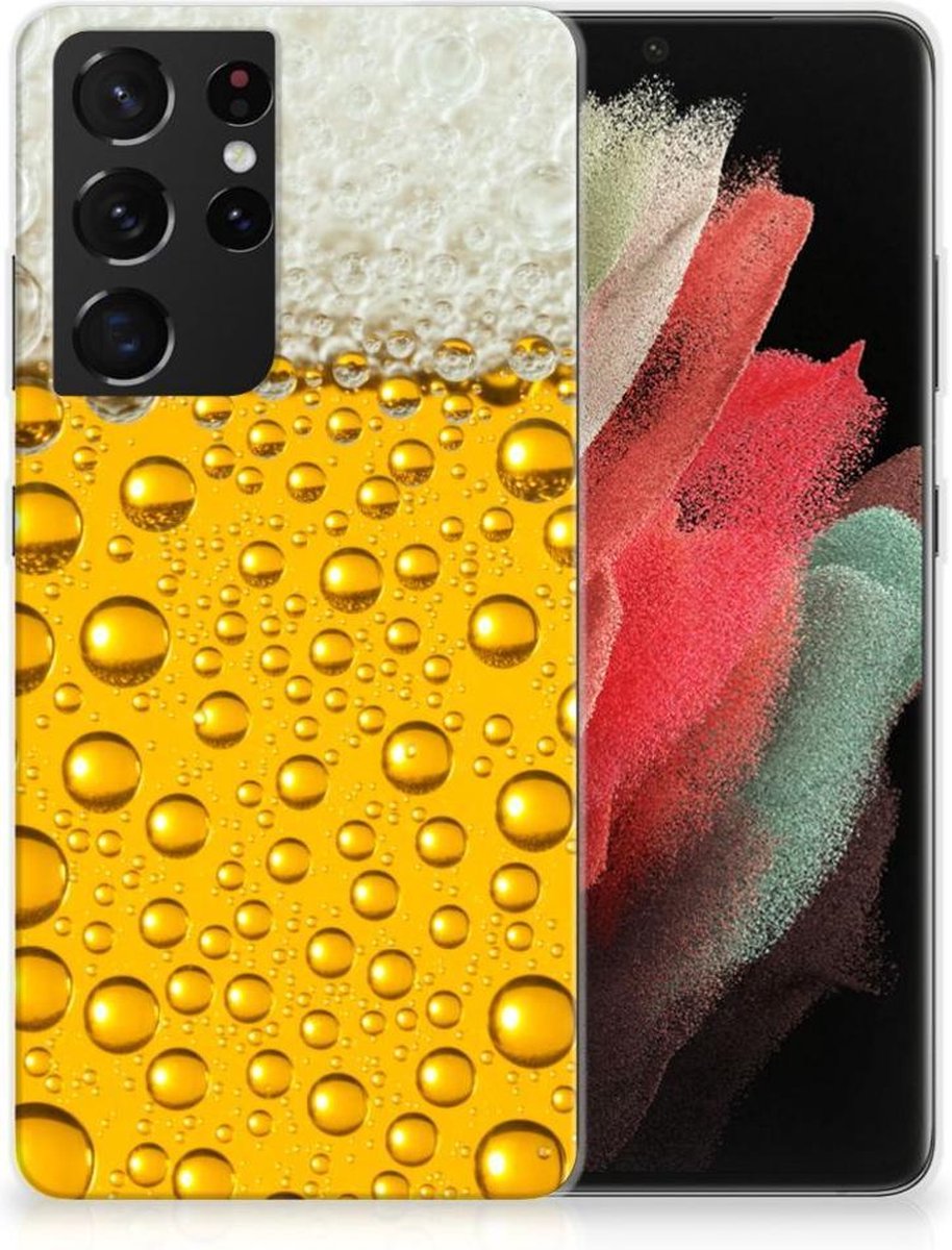 Samsung Galaxy S21 Ultra Siliconen Case Bier