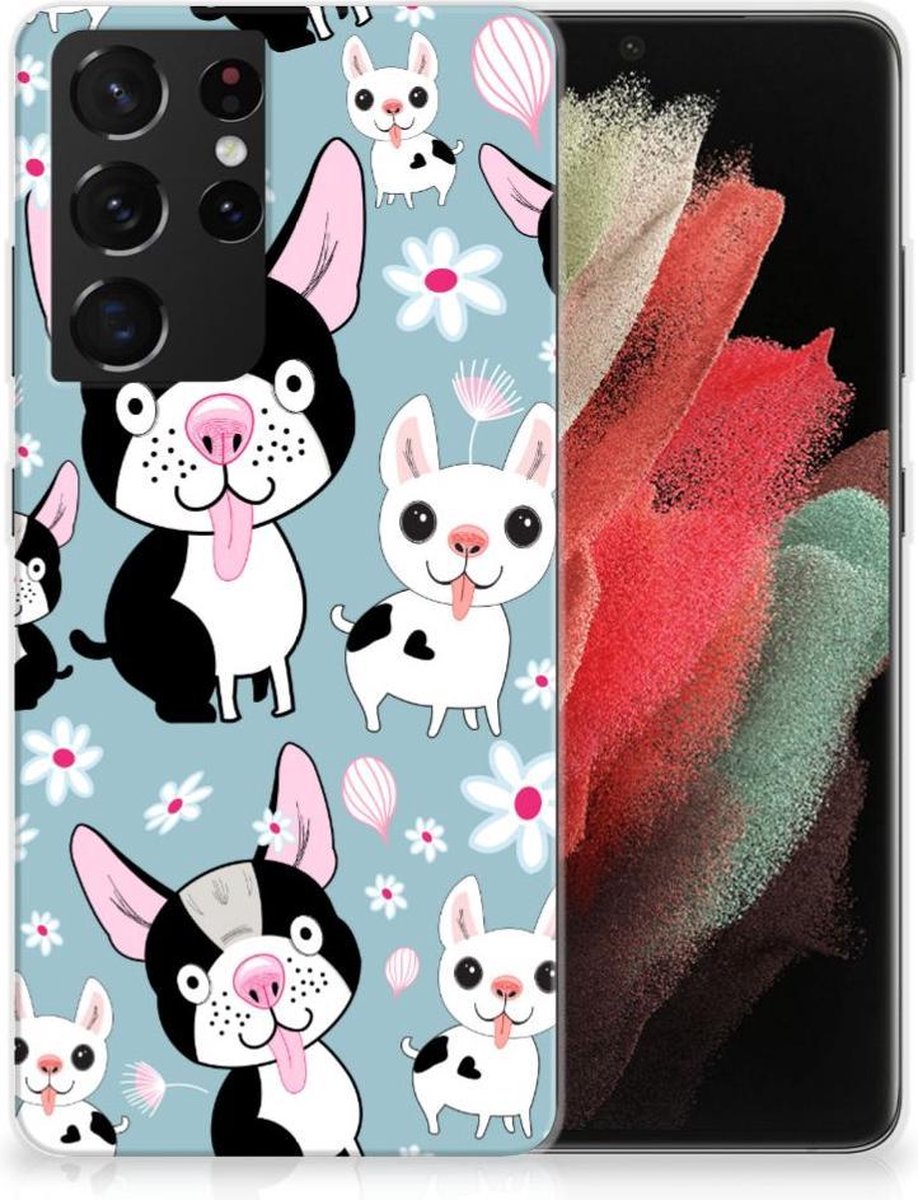 Samsung Galaxy S21 Ultra TPU Hoesje Hondjes