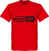VARout T-Shirt - Rood/ Zwart - XL