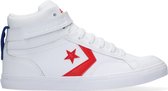 Converse Pro Blaze Strap Varsity Hoge sneakers - Leren Sneaker - Meisjes - Wit - Maat 27