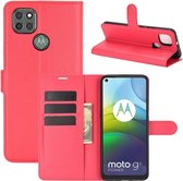 Book Case - Motorola Moto G9 Power Hoesje - Rood