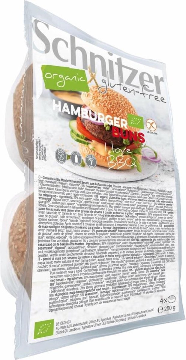 Goedkoopste Schnitzer BIO Burger Buns 250GR