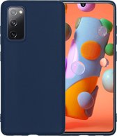 Housse en Siliconen Samsung A41 Case Back Cover - Bleu foncé
