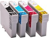 Set 4x huismerk inkt cartridge voor Epson 502 502XL voor Expression Home XP-5100 XP-5105 XP-5115 Workforce WF-2800 Series WF-2860DWF WF-2865DWF van ABC