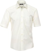 CASA MODA comfort fit overhemd - korte mouw - beige - Strijkvrij - Boordmaat: 54