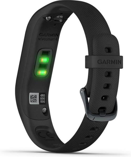 Garmin vivosmart 4 - S/M - Activity tracker - Zwart met leisteen grijze gesp