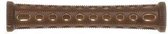 Sibel Formlockkruller bruin lang bruin 10mm 10st