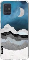 Casetastic Samsung Galaxy A51 (2020) Hoesje - Softcover Hoesje met Design - Mountain Night Print