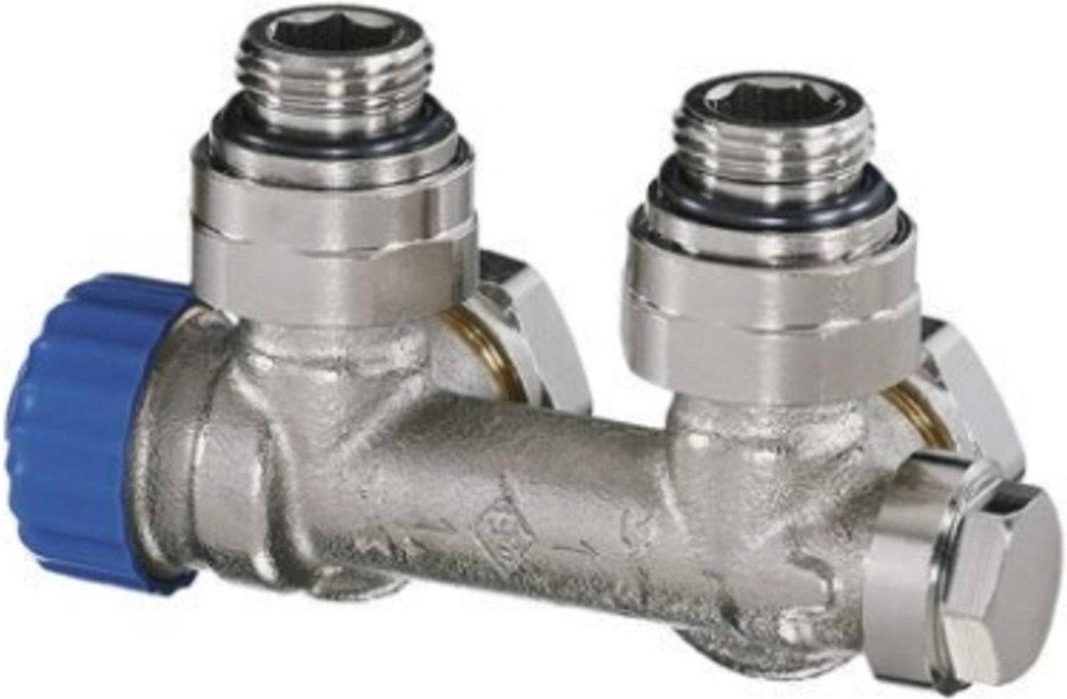 Heimeier Multilux - 1-pijp onderblok 1/2" - haaks - zonder thermostaatknop