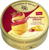 Cavendish & Harvey Zuurtjes Double Fruit Citroen Aardbei - 9 x 175 Gram