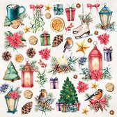 CP-CV07 CHRISTMAS VIBES Sheet of elements to be cut out 12X12