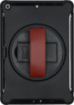 Defender Backcover met strap iPad 10.2 (2019 / 2020 / 2021) tablethoes - Zwart