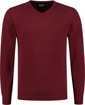 GENTS | Trui Heren V-neck katoen rood 0128 Maat XL