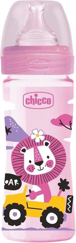 Babyflesje - Chicco Zuigfles Meisjes 250 Ml Siliconen Roze