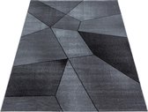 Modern, laagpolig vloerkleed Beta - grijs - 80x150 cm