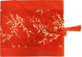 Fine Asianliving Chinese Tafelloper 33x190cm Bloesems Rood