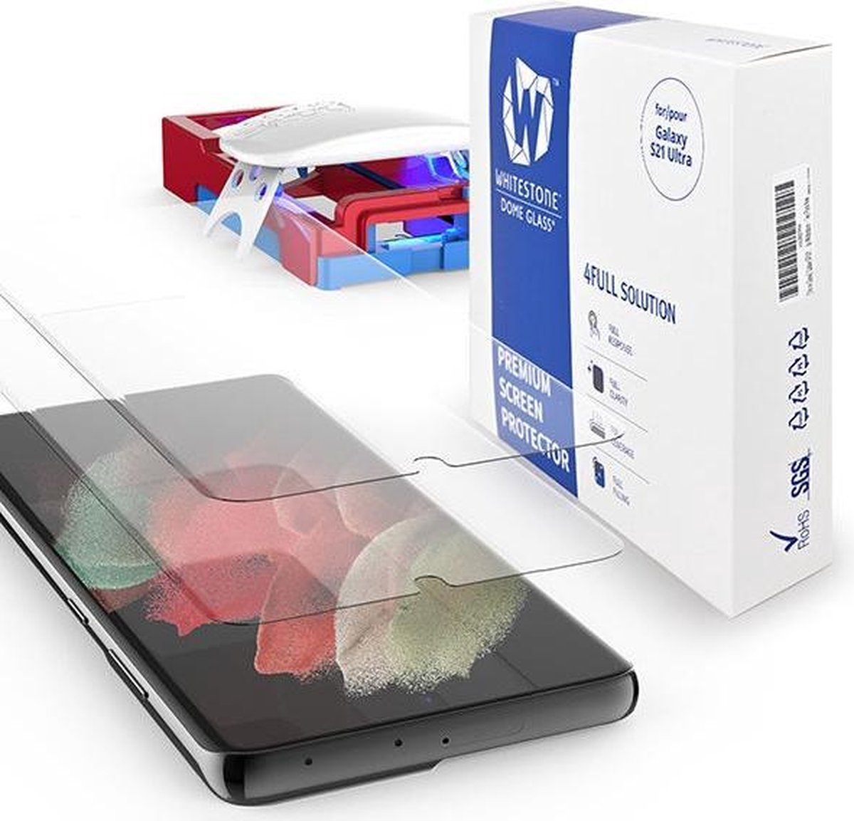 Samsung Galaxy S21 Ultra Protecteur d'écran Verre Trempé UV Couverture  Complète
