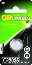 GP Batteries Knoopcel CR2025 Lituim 3V