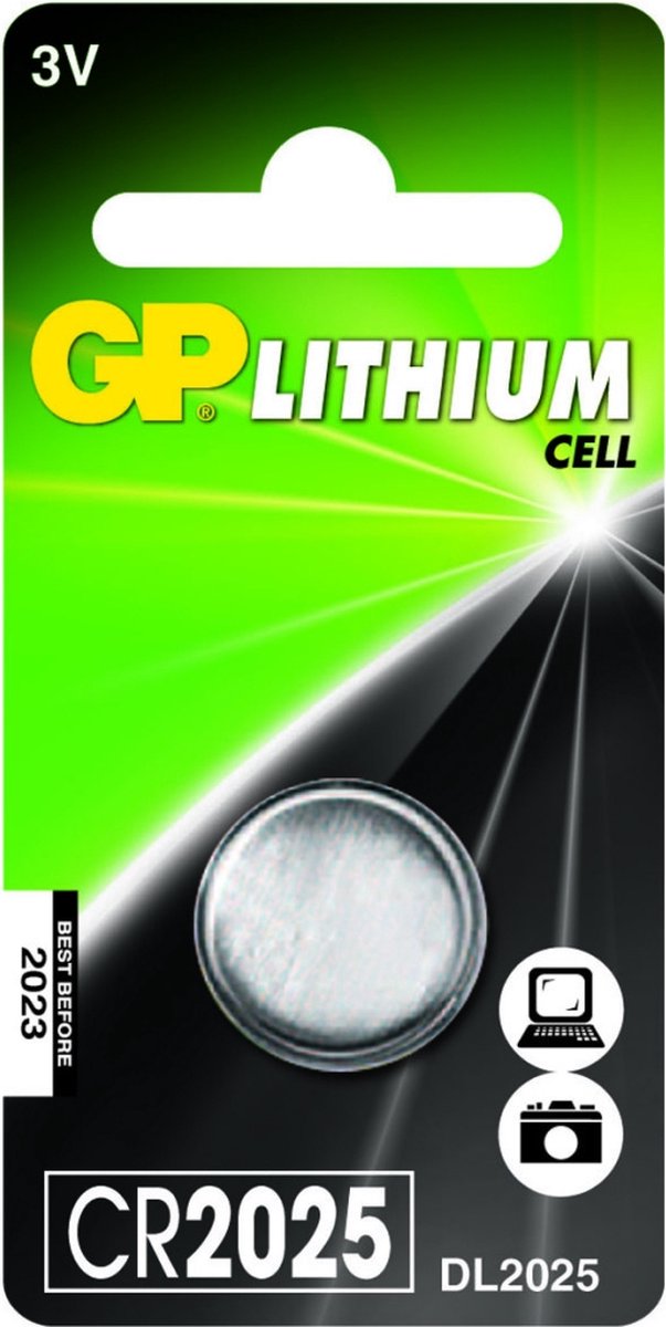 GP Batteries - GP Batteries Knoopcel CR2025 Lituim 3V - 30 Dagen Niet Goed Geld Terug