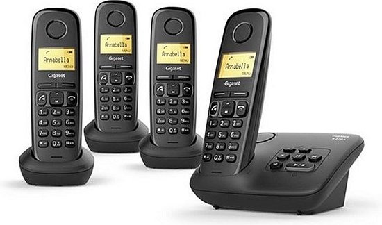 Gigaset Gigaset A 270 Braun Téléphone sans Fil Eco Dect Prothèses Auditives Compatible 