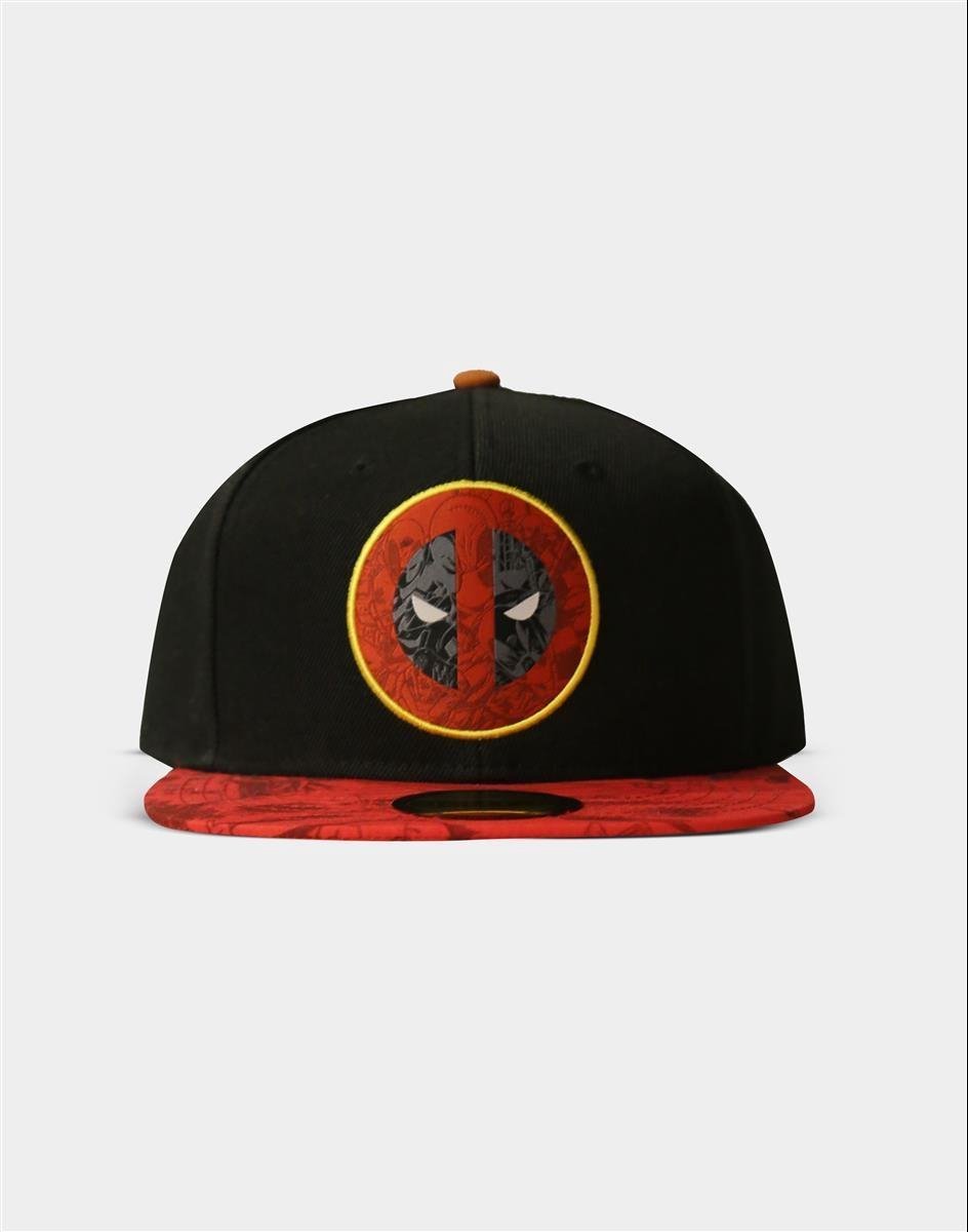 Marvel Deadpool Snapback Pet Grafitti Zwart/Rood