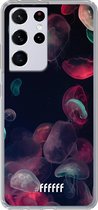 6F hoesje - geschikt voor Samsung Galaxy S21 Ultra -  Transparant TPU Case - Jellyfish Bloom #ffffff