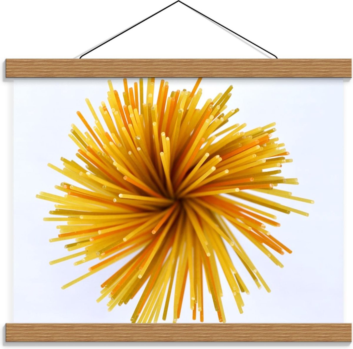 Schoolplaat – Geel/Oranje Bal - 40x30cm Foto op Textielposter (Wanddecoratie op Schoolplaat)