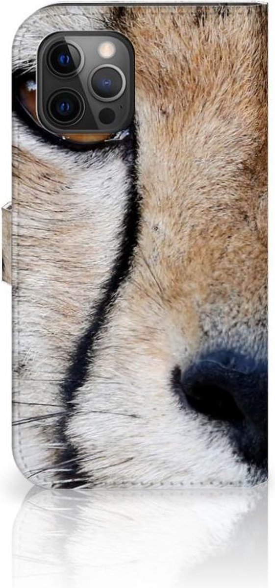 Apple iPhone 12 Pro Max Telefoonhoesje met Pasjes Cheetah
