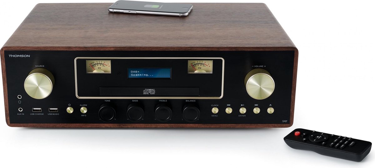 Thomson Stereo DAB + Radio Microset - Lecteur CD / Bluetooth / MP3 / USB et  chargeur... | bol.com