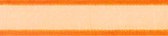 SR1206/1525 Organzalint met satijn rand 15mm 25mtr (25) oranje
