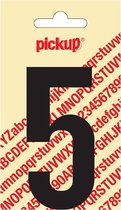 Pickup plakcijfer Nobel 90 mm zwart 5 - 310020905