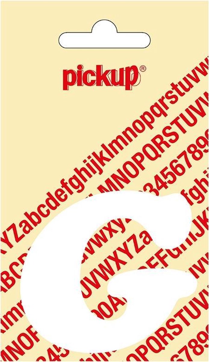 Pickup plakletter CooperBlack 60 mm - wit G