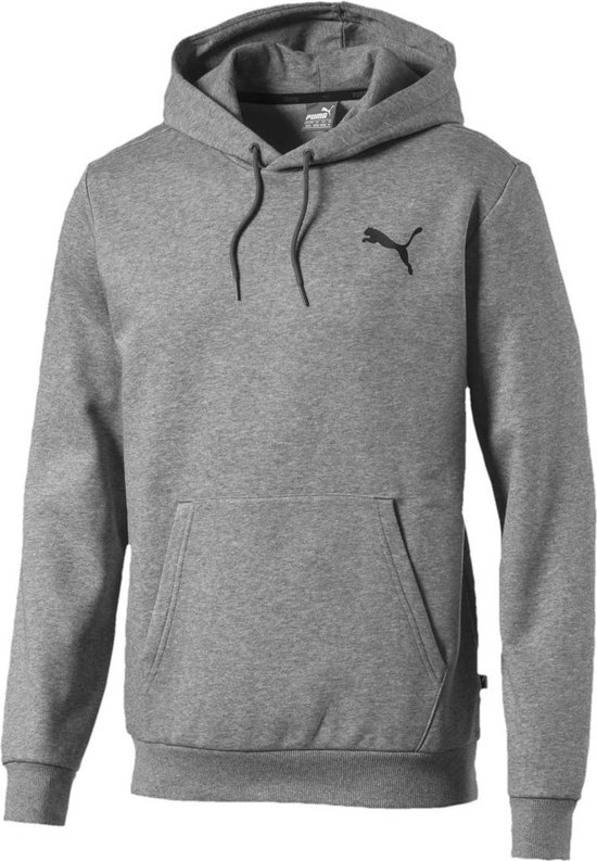 Puma - ESS Hoody FL Small Logo - Herentrui - L - Grijs