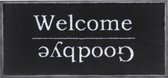 Tapis de marche à sec Welcome / Goodbye noir 40x80 cm