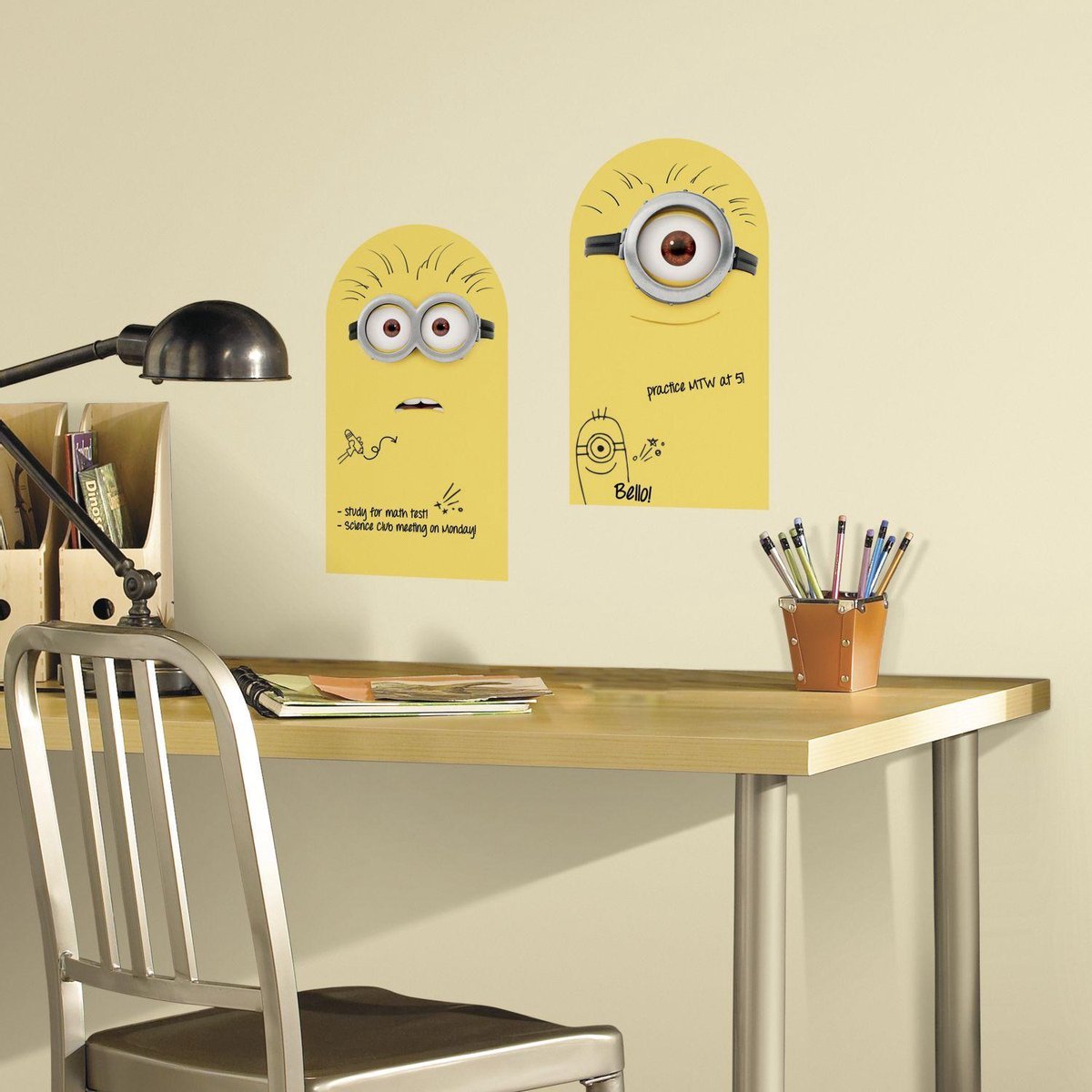RoomMates - Minions - Verschrikkelijke ikke - Muursticker - Wanddecoratie - Muurdecoratie - Wandsticker - Vinyl - Kinderkamer - Verwijderbaar.