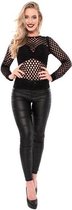 Witbaard Netshirt Dames Polyester Zwart Maat L/xl